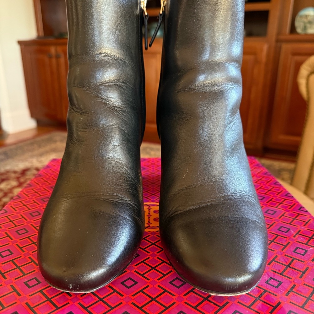 Tory Burch Black Leather Boots